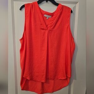 Chaus Sleeveless Bright Orange Top